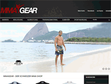 Tablet Screenshot of mmagear.ch